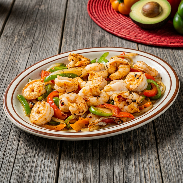 Fajitas de Camaron o Pescado.