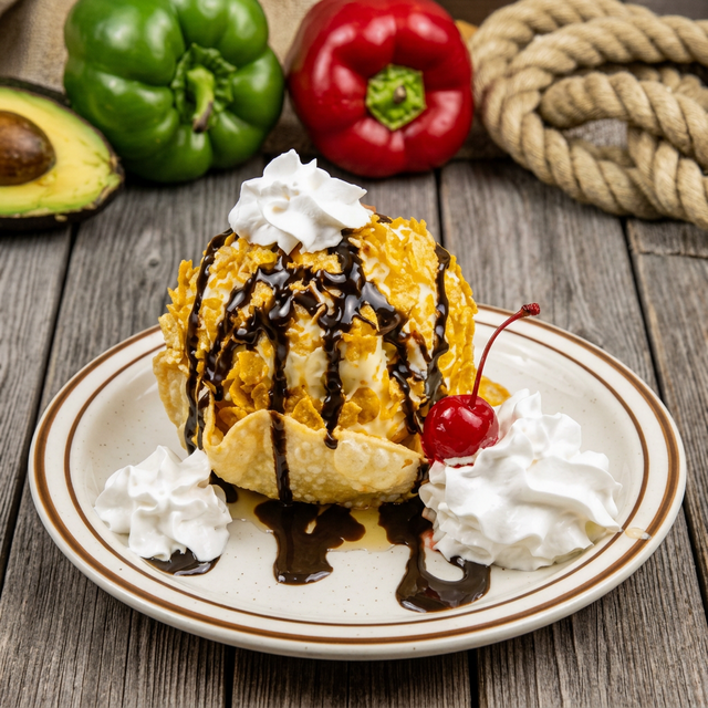 Deep-Fried Ice Cream.