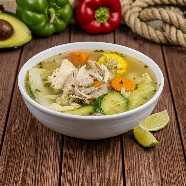 Caldo de Pollo.