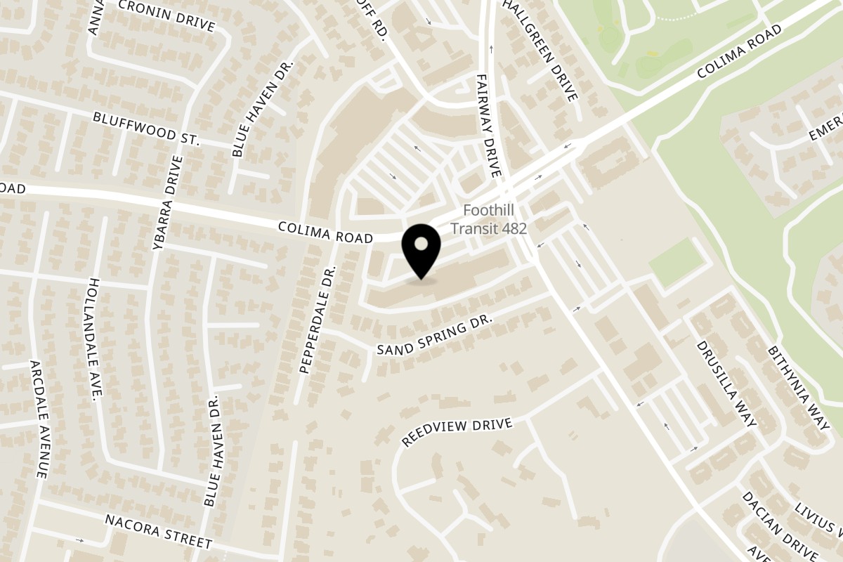 Map showing the location of Casa Alvarez on 19744 Colima Rd in Rowland Heights